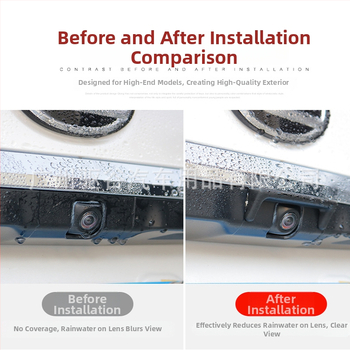 ABS ochranný štít pre cúvaciu kameru pre Lexus ES (2018+), ES200/260/300h – montáž lepením