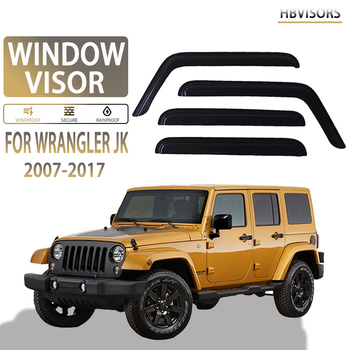 Visier pentru geamul Jeep Wrangler JK (2007-2017) – Rain Eyebrow, Material PC, Personalizare