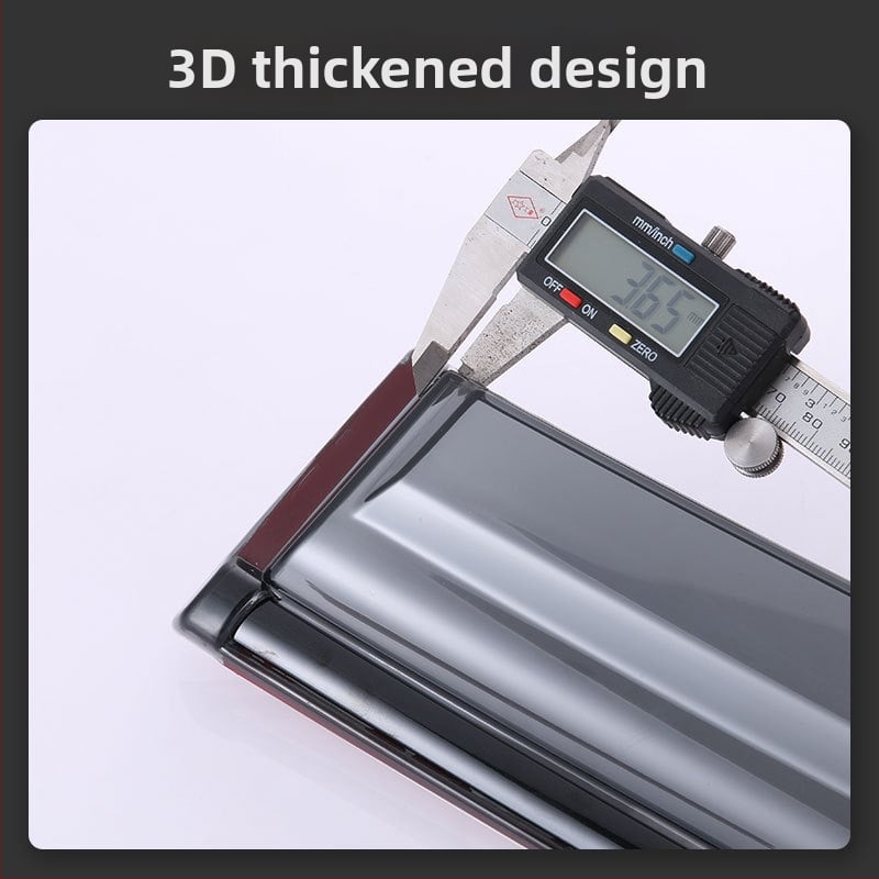 Univerzalni akrilni zaštitnik kiše za automobil, Ming Shang, za model Yinglang, prilagodljivo obavljanje, ugradnja kuka ili kopča, paket od 4 komada