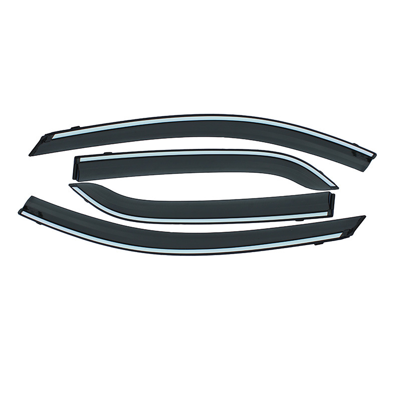 Protecție de ploaie tip sprânceană pentru Skoda Kamiq/GT, acrilic, montaj cu adeziv + cârlig, set de 4 bucăți, pentru Kamiq/GT din 2018