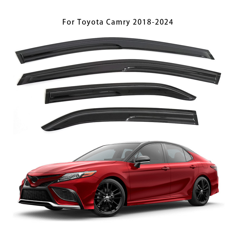 Дъждовен дефлектор за прозорци Toyota Camry 2018-2023 – YST, неръждаема стомана, монтаж с лепило, комплект от 4 бр.