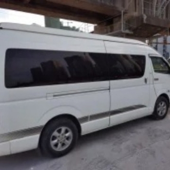 HiACE Protecție ploaie – material PC, bandă adezivă dublă, compatibil cu 15 Golden Travel Sea Lion New Energy, model 2015-