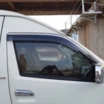 HiACE Protecție ploaie – material PC, bandă adezivă dublă, compatibil cu 15 Golden Travel Sea Lion New Energy, model 2015-