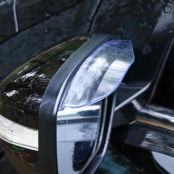 Protecție de ploaie pentru oglinda retrovizoare auto, PVC, montaj cu adeziv, compatibil universal, un set de două piese