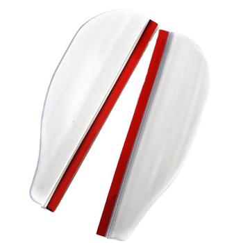 Protecție de ploaie pentru oglinda retrovizoare auto, PVC, montaj cu adeziv, compatibil universal, un set de două piese