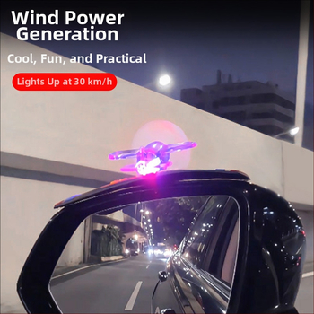 LED spätné zrkadlo so dažďovou obočím, PET materiál, pre autá a motorky