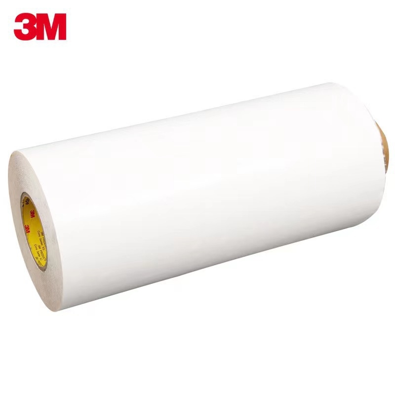 3M55260 Bandă adezivă PET cu dublă față, adeziv acrilic, 0,2 mm, intervalul de temperatură 93–149°C, ultra-subțire, aderență înaltă, tăiere facilă