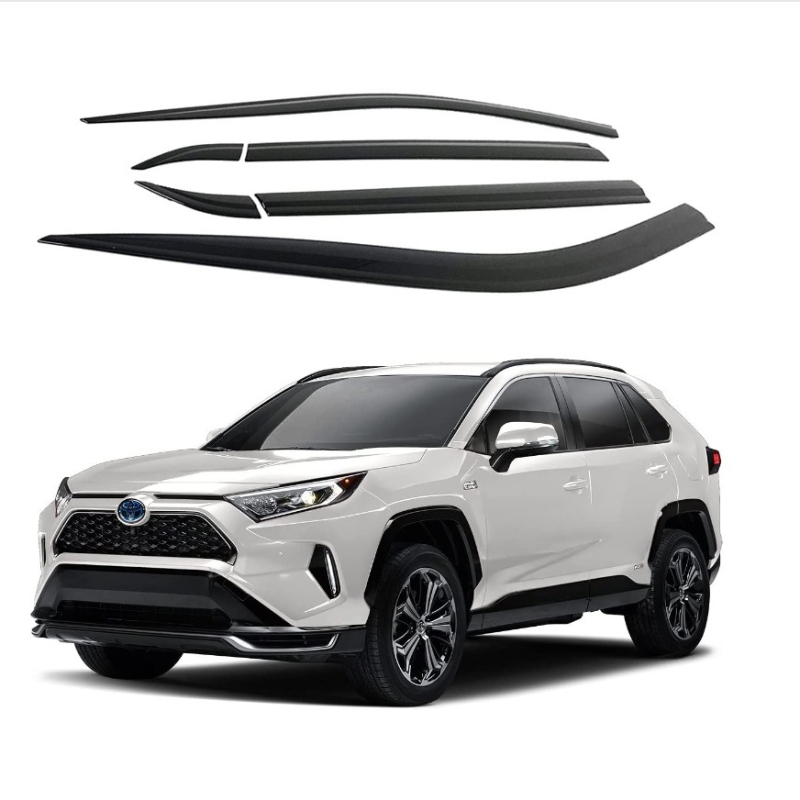 Paravan de ploaie pentru geamuri Toyota RAV4 (2019–2022) - acrilic, 4 buc., Adeziv 3M