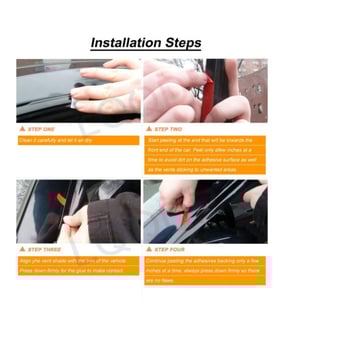 Protecții anti ploaie din acrilic pentru Grand Cherokee, 4 buc., adeziv 3M, 2011–2020