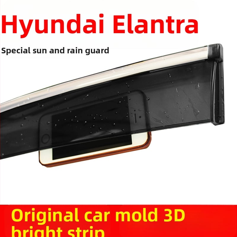 Дъждовна защита за автомобил Hyundai Elantra – дъждозащитна лента за врати и прозорци, комплект от четири части