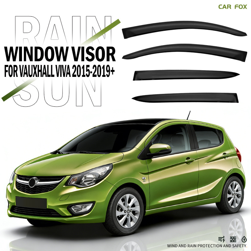 Zaštita prozora za Vauxhall Viva – akril, montaža ljepilom, set od 4 kom (Weiguo)