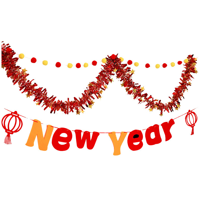 Bannere și ornamente suspendate pentru Anul Nou 2026 – Anul Calului, PVC, model Cartoon/Text, decor pentru amenajarea scenei, brand Come to joy