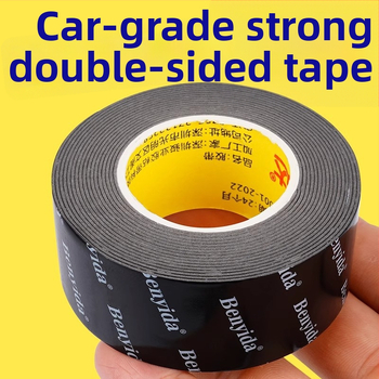 Automobilová dvojstranná lepiaca páska s vysokou viskozitou, odolná vysokým teplotám, vodeodolná, na montáž na zadné krídlo, dažďový oblúk a zadné označenie. Základný materiál: nanometerový film; značka: Yida.