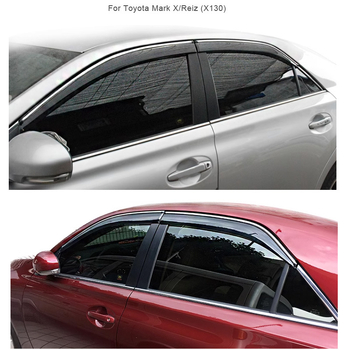 Zaštitnik kiše za Toyota Mark X/Reiz (2010–2019), injekcijsko lijevano debeli kišni obrub