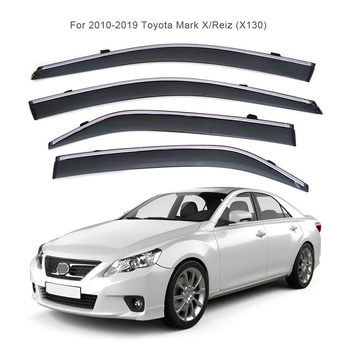 Zaštitnik kiše za Toyota Mark X/Reiz (2010–2019), injekcijsko lijevano debeli kišni obrub