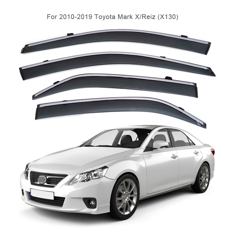 Zaštitnik kiše za Toyota Mark X/Reiz (2010–2019), injekcijsko lijevano debeli kišni obrub