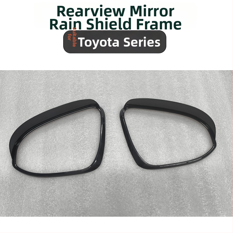 Dážďový okraj spätného zrkadla pre Corolla/ralink — PS materiál, pôvod Foshan, možnosť prispôsobenia, lepená inštalácia