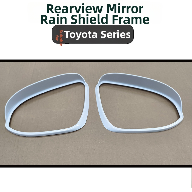 Dážďový okraj spätného zrkadla pre Corolla/ralink — PS materiál, pôvod Foshan, možnosť prispôsobenia, lepená inštalácia