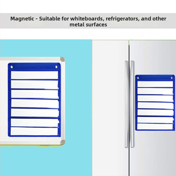 Κρεμαστή τσάντα αποθήκευσης καρτών, 7-στρώσεων PET κατασκευή, πολυεστέρα,μοντέλο BE-GD019-2, πολυχρηστική αποθήκευση τοίχου/γραφείου