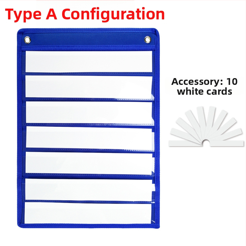 Κρεμαστή τσάντα αποθήκευσης καρτών, 7-στρώσεων PET κατασκευή, πολυεστέρα,μοντέλο BE-GD019-2, πολυχρηστική αποθήκευση τοίχου/γραφείου