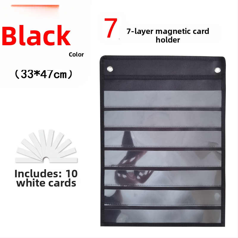 Κρεμαστή τσάντα αποθήκευσης καρτών, 7-στρώσεων PET κατασκευή, πολυεστέρα,μοντέλο BE-GD019-2, πολυχρηστική αποθήκευση τοίχου/γραφείου