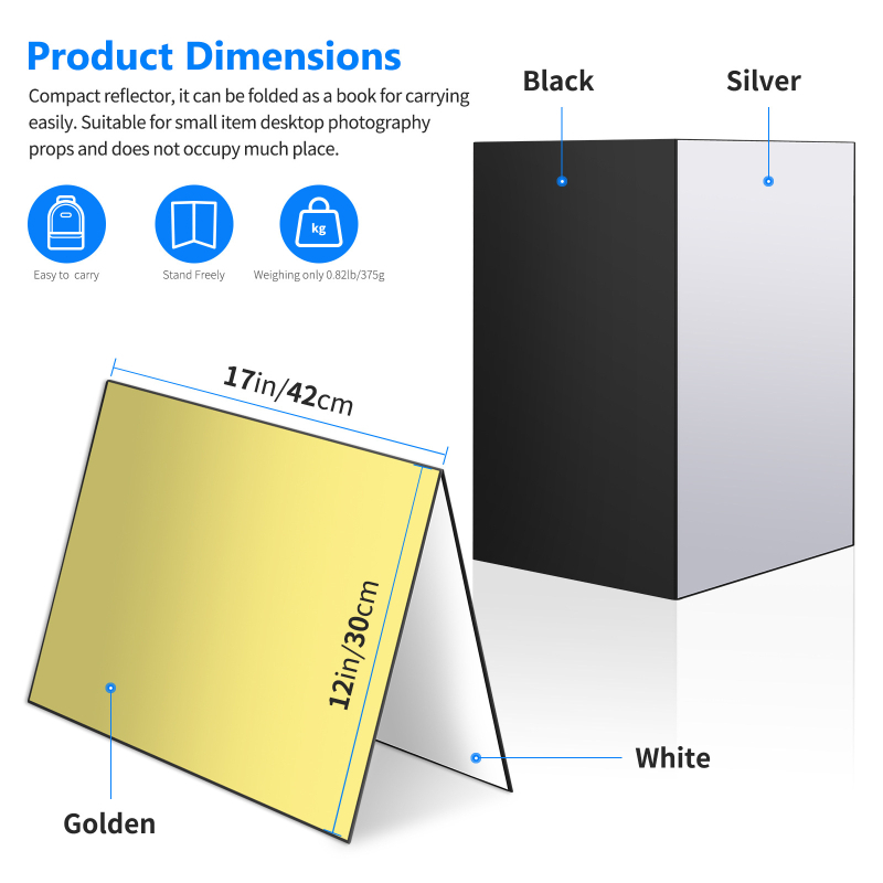 Pozadie na fotografovanie - skladacie, stojace, hrubší kartón, absorpcia svetla, pre produktovú fotografiu