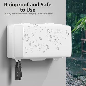 Vonkajšia vodotesná spojovacia krabica s dažďovým krytom pre EV nabíjačku, IP56, PC kryt