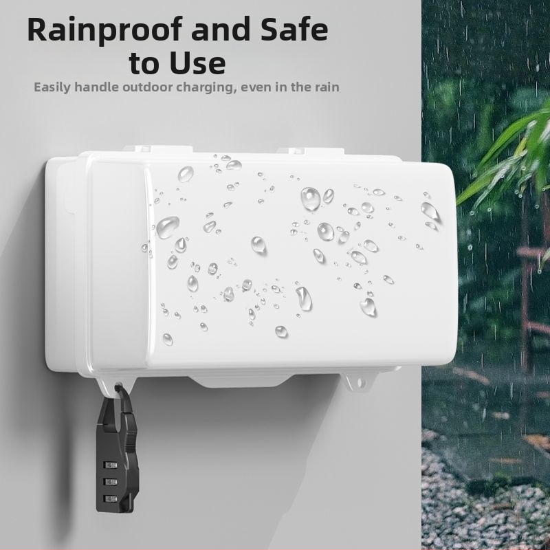 Vonkajšia vodotesná spojovacia krabica s dažďovým krytom pre EV nabíjačku, IP56, PC kryt