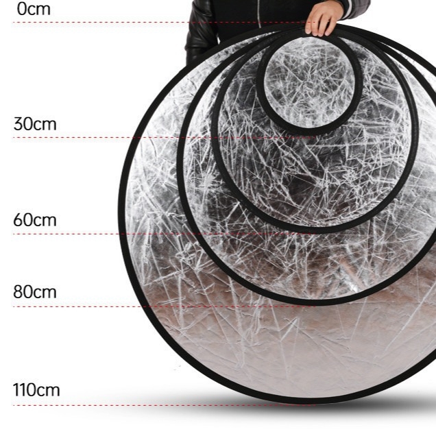 2-în-1 reflector și panou de iluminare pentru fotografia de produse | Tip: pânză de fundal | Material: PVC | Aplicare: fotografierea produselor | Greutate: 0,08 kg