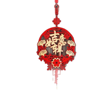 Висулка за благословия — ръчно изработена флокирана тъкан за входна врата, Пролетен фестивал, китайски стил