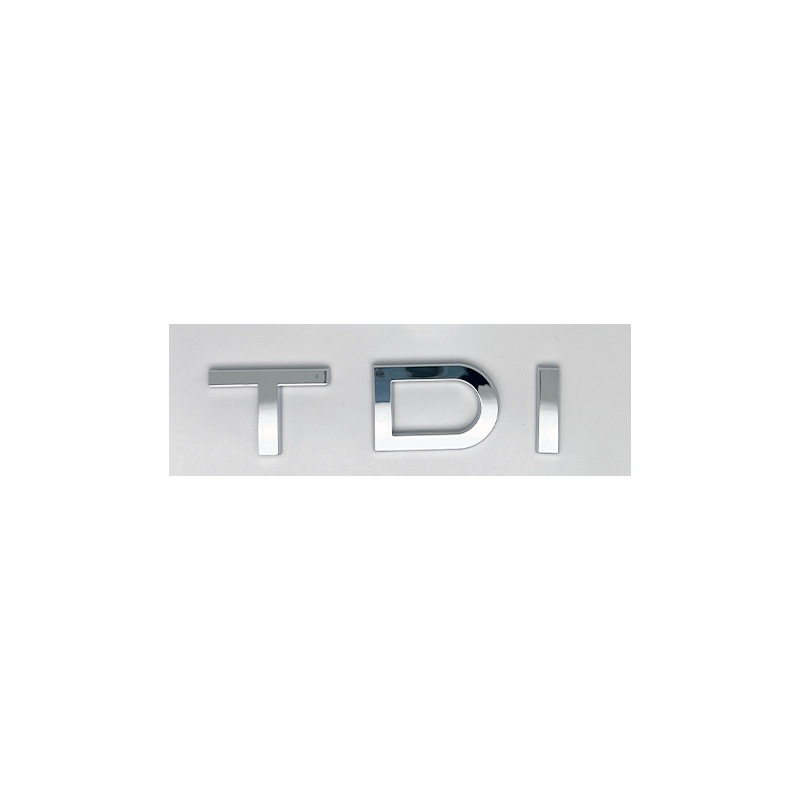 Audi TDI logotip slovima i oznakom zapremnine motora — dekorativna naljepnica za karoseriju za Audi modele A1, A3, A5, A4L, A6L, 8x3 cm