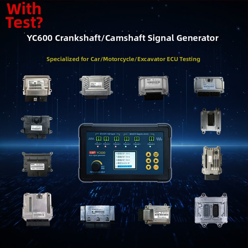 YC600 Detektor kvarova automobila: Generator signala za crankshaft i camshaft za benzin motore, dizel motore i plinski motore – testiranje ECU-a i popravak