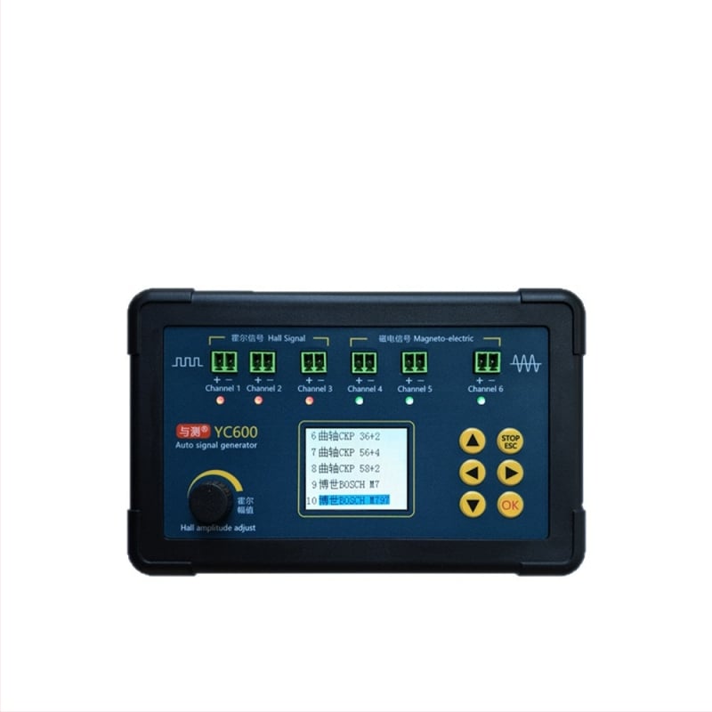 YC600 Detektor kvarova automobila: Generator signala za crankshaft i camshaft za benzin motore, dizel motore i plinski motore – testiranje ECU-a i popravak