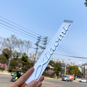 Sticker za karoseriju automobila s 3D ABS elektroplatom, dizajn s slovima, samoljepljiva ugradnja