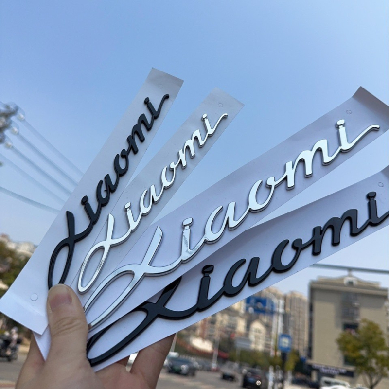 Sticker za karoseriju automobila s 3D ABS elektroplatom, dizajn s slovima, samoljepljiva ugradnja