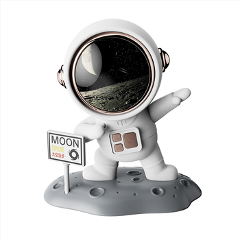Astronaut Bluetooth zvučnik – 5W izlaz, Bluetooth 5.0, ugrađena baterija 1000–1200 mAh, frekvencijski raspon 20 Hz–20 kHz, domet 5 m, stolna dekoracija