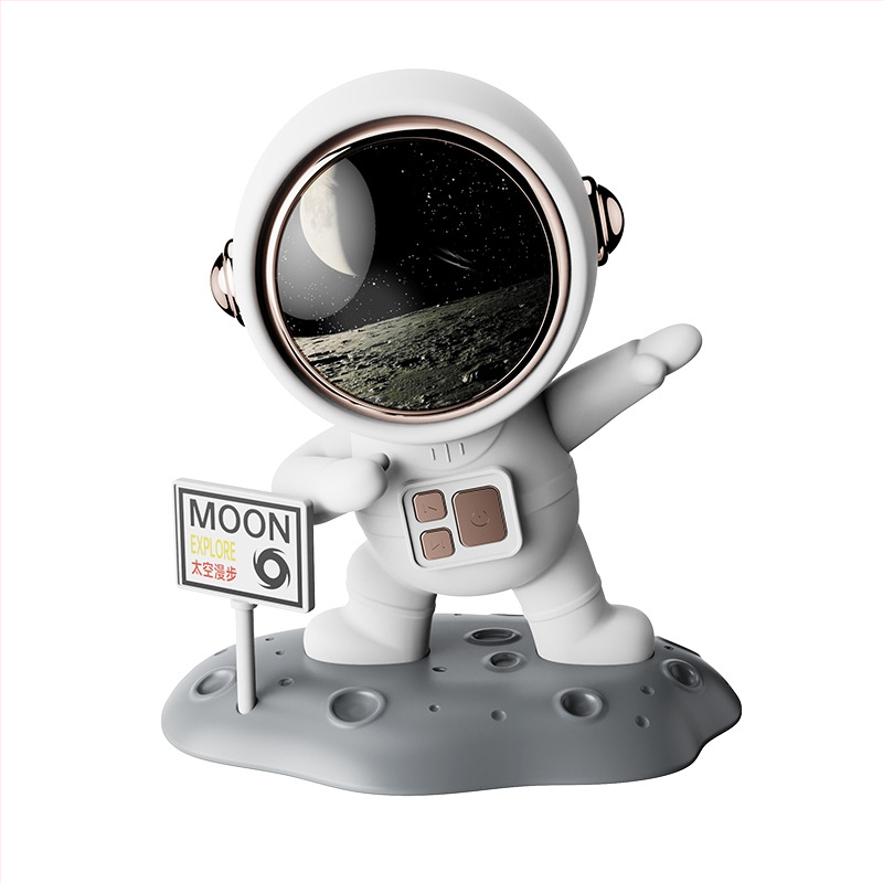 Astronaut Bluetooth zvučnik – 5W izlaz, Bluetooth 5.0, ugrađena baterija 1000–1200 mAh, frekvencijski raspon 20 Hz–20 kHz, domet 5 m, stolna dekoracija