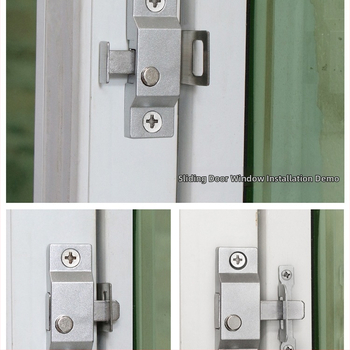 Posuvná dverová zámka s hrubším pružinovým kolíkom, univerzálna kompatibilita, stredový zámok proti vlámaniu, model 985