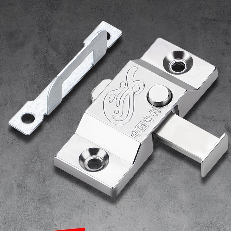 Klizna vrata brava sa debelim opružnim šipkom, univerzalna kompatibilnost, srednji sigurnosni lokot, model 985