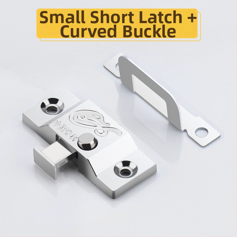 Posuvná dverová zámka s hrubším pružinovým kolíkom, univerzálna kompatibilita, stredový zámok proti vlámaniu, model 985