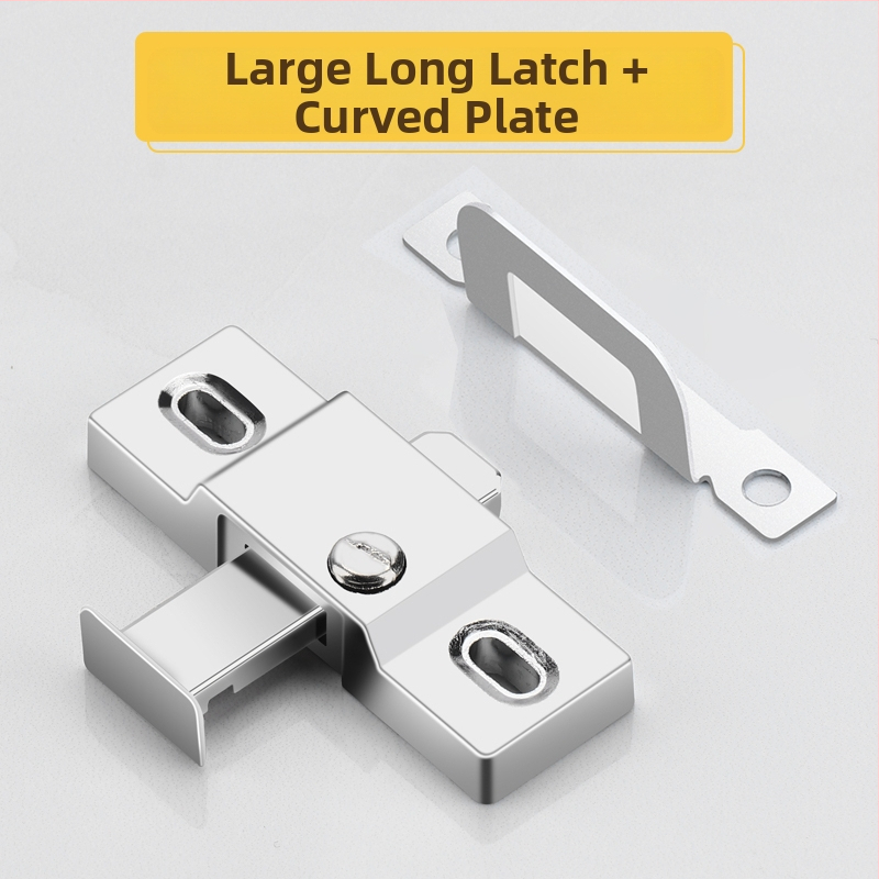 Posuvná dverová zámka s hrubším pružinovým kolíkom, univerzálna kompatibilita, stredový zámok proti vlámaniu, model 985