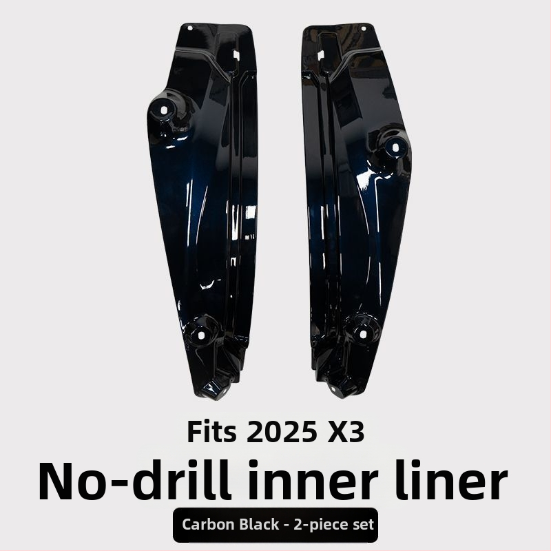 Zadná vnútorná výstelka blatníka pre BMW X3 - 2 diely, mäkký plast