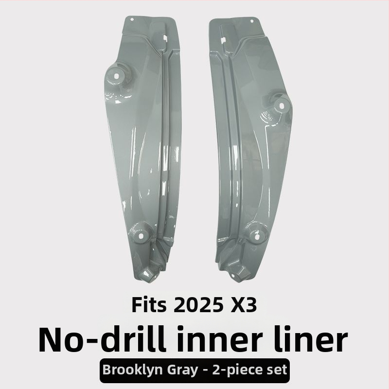 Zadná vnútorná výstelka blatníka pre BMW X3 - 2 diely, mäkký plast