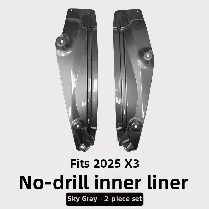 Zadná vnútorná výstelka blatníka pre BMW X3 - 2 diely, mäkký plast