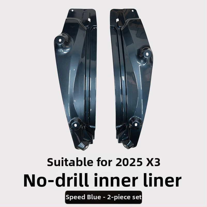 Zadná vnútorná výstelka blatníka pre BMW X3 - 2 diely, mäkký plast