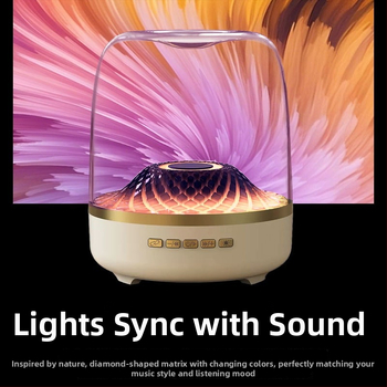 Harman Bluetooth subwoofer zvučnik s staklenim dizajnom, bežični stolni zvučnik za kućnu glazbu, 360° surround zvuk s RGB osvjetljenjem