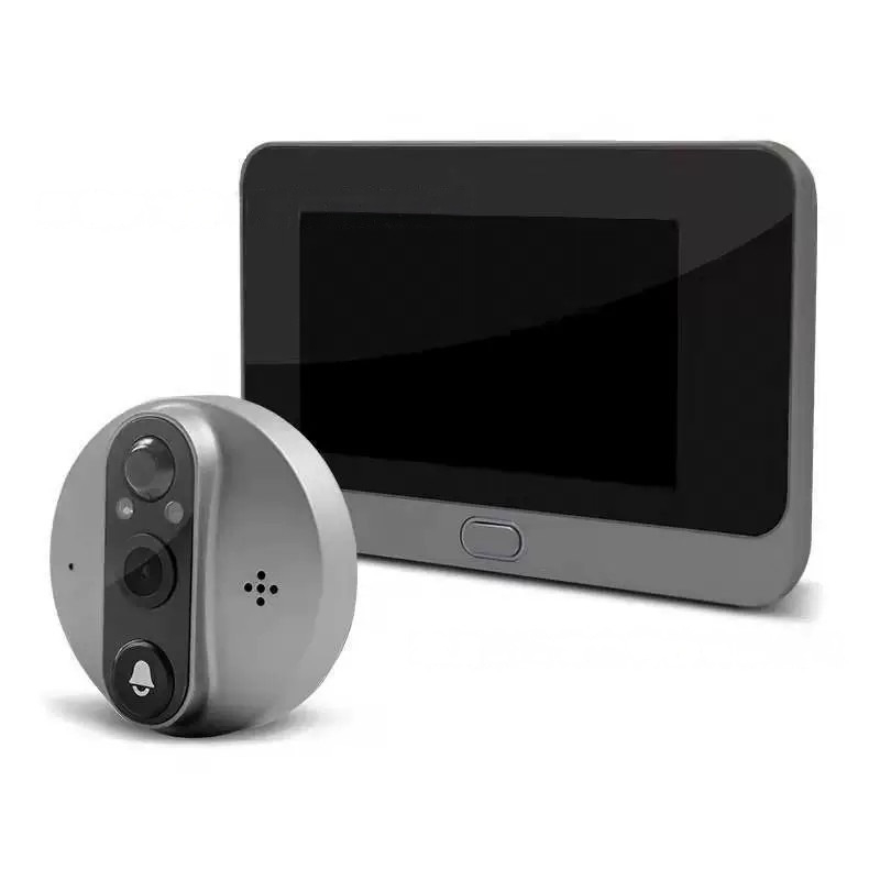 Video zvono za vrata s nadzorom videa, WiFi daljinski interkom, punjiva baterija 5000mAh, model QR-038, marka qoer