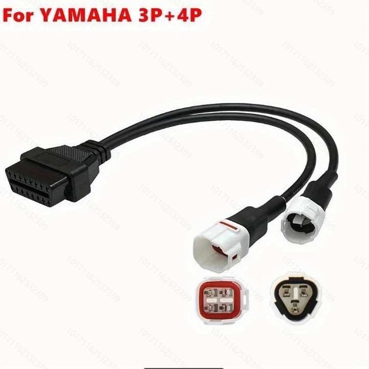 AERMOTOR Yamaha 3+4+6-Pin na Honda OBD 16-Pin motociklistički dijagnostički adapter kabel, 12-24V, 50°C