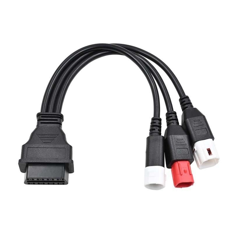 AERMOTOR Yamaha 3+4+6-Pin na Honda OBD 16-Pin motociklistički dijagnostički adapter kabel, 12-24V, 50°C