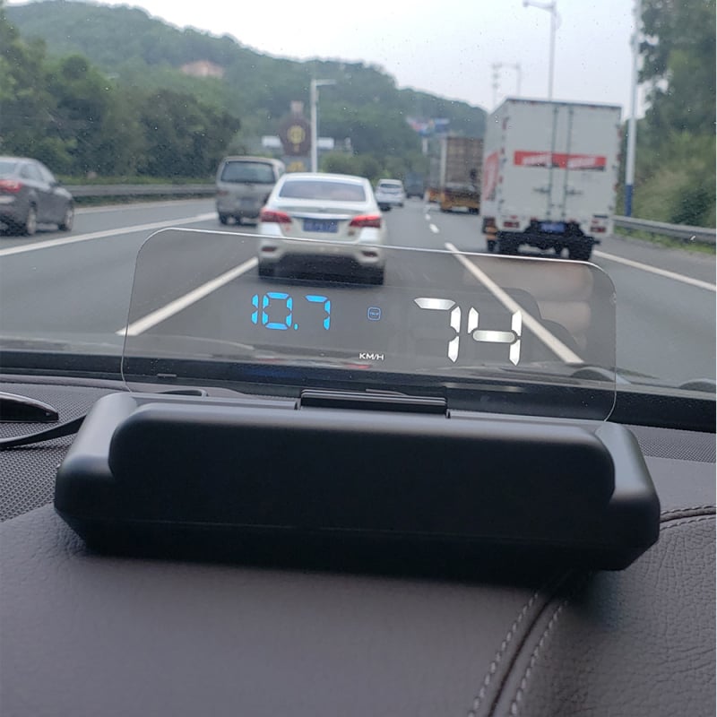 Afișaj HUD pentru mașină, universal, HD inteligent, model C-500, intrare OBD2, alimentare prin interfața OBD, ABS și PC